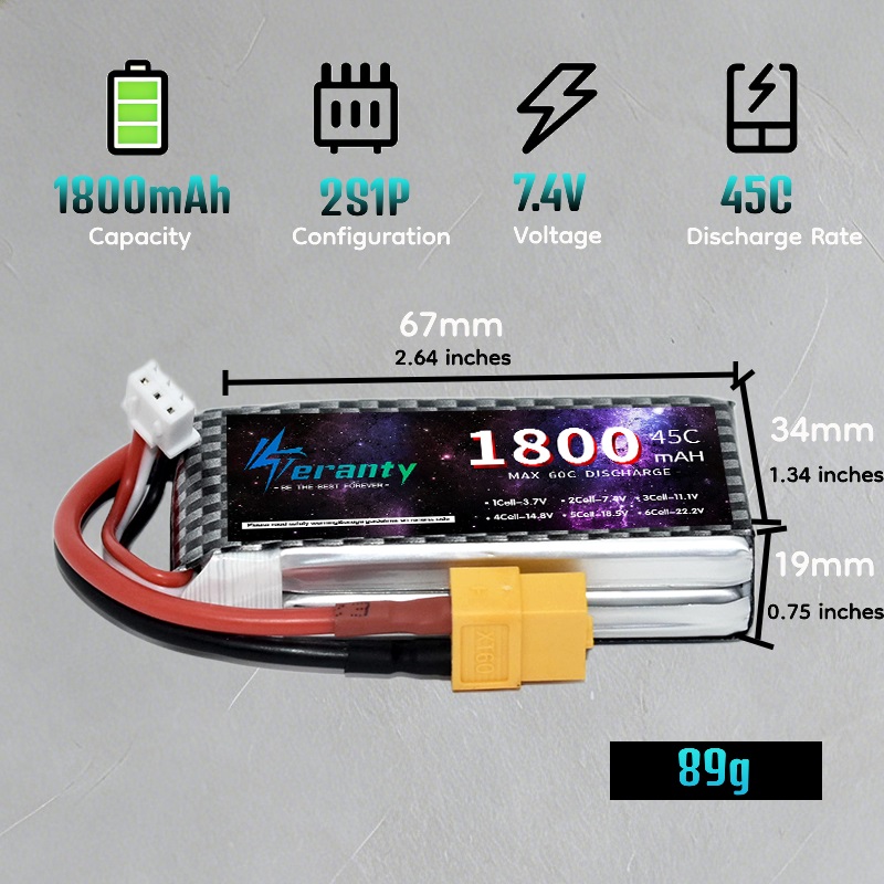 TERANTY 2S 3S 4S 1800mAh Lipo  - Drone Battery incelemesi ve fiyatı